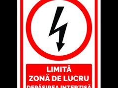 Indicator pentru limita zona de lucru depasirea interzisa